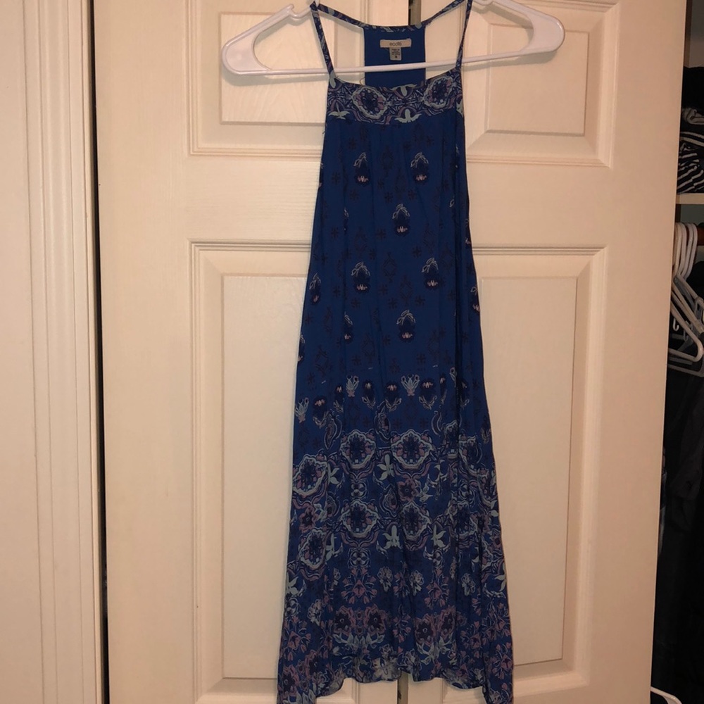 urban blue print dress